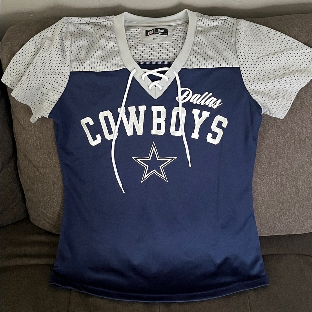 NFL Team Apparel Navy and Gray Jersey